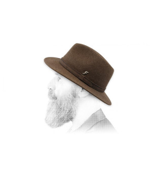 fedora bruine heide wol Pernell brown